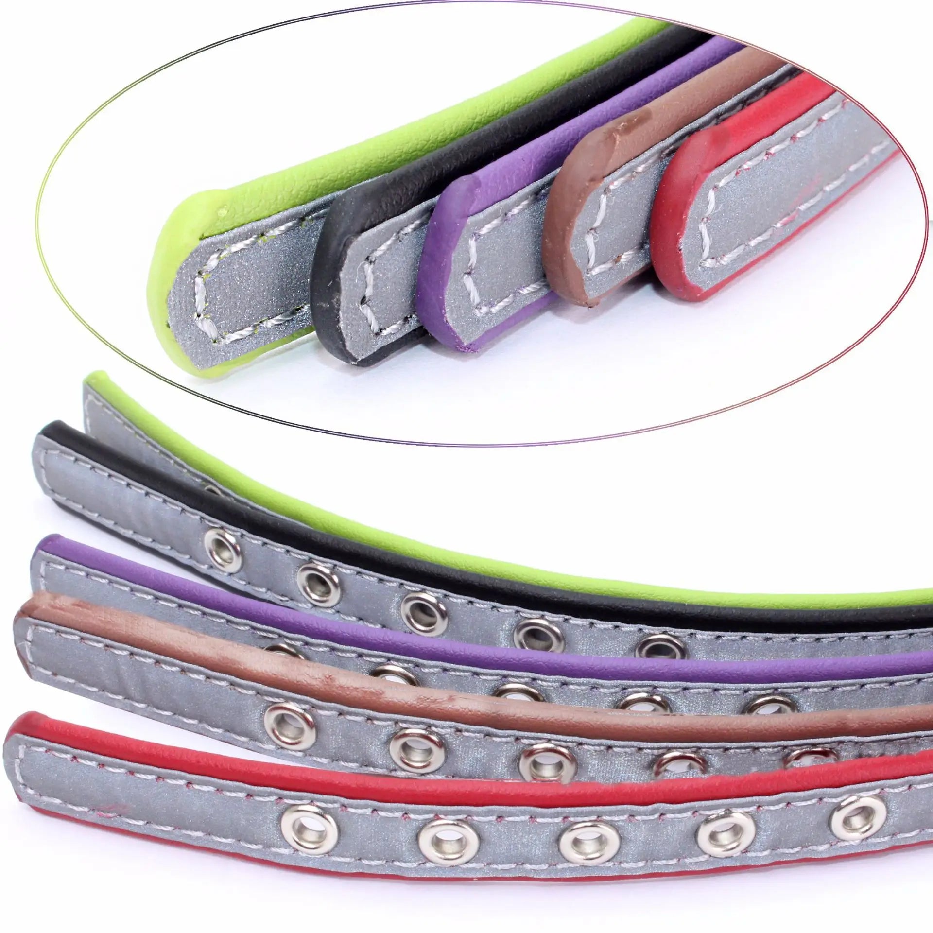 Personalized Reflective Dog Collar with ID Tag
