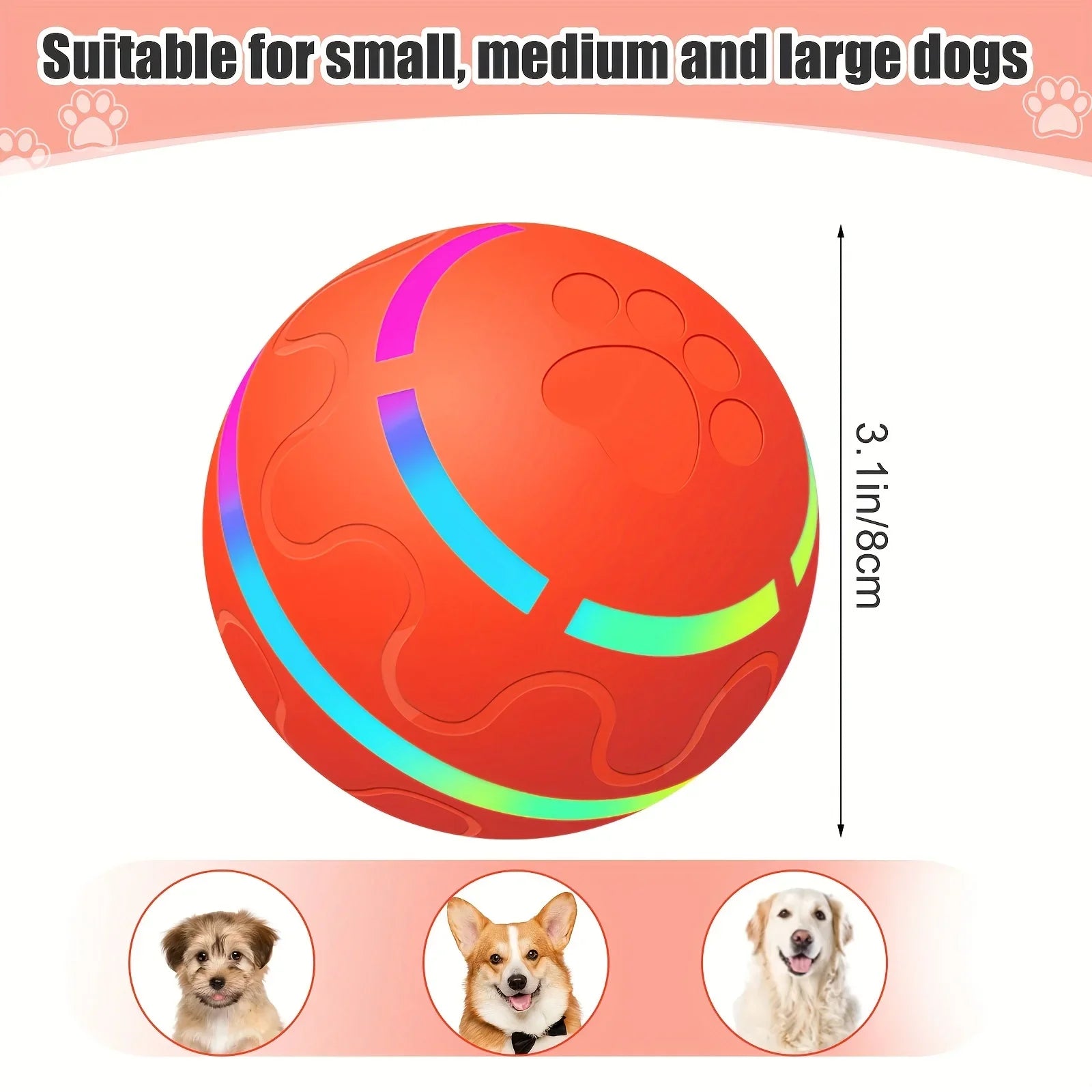 WigglePaws Shaky Ball Toy for Dogs