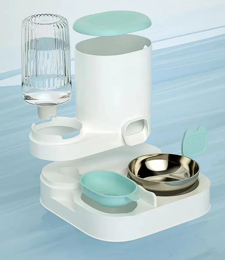 🐾 Automatic Pet Feeder & Water Dispenser Bowl