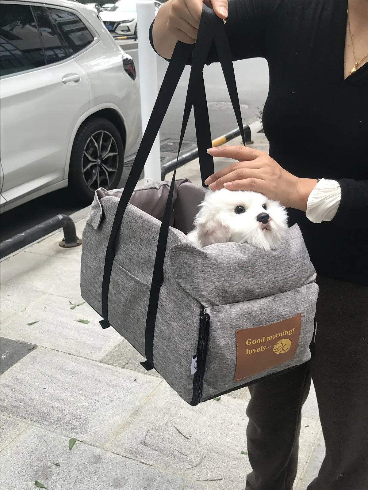 Portable Pet Car Seat Bed – Travel Safe & Comfy