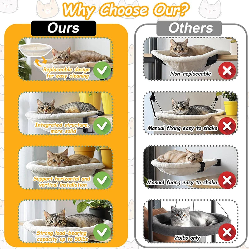 CozyPaws Desk Cat Bed with Soft Mat