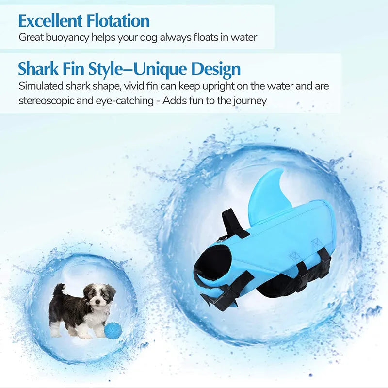 Dog Shark Life Vest – Pet Swim Jacket