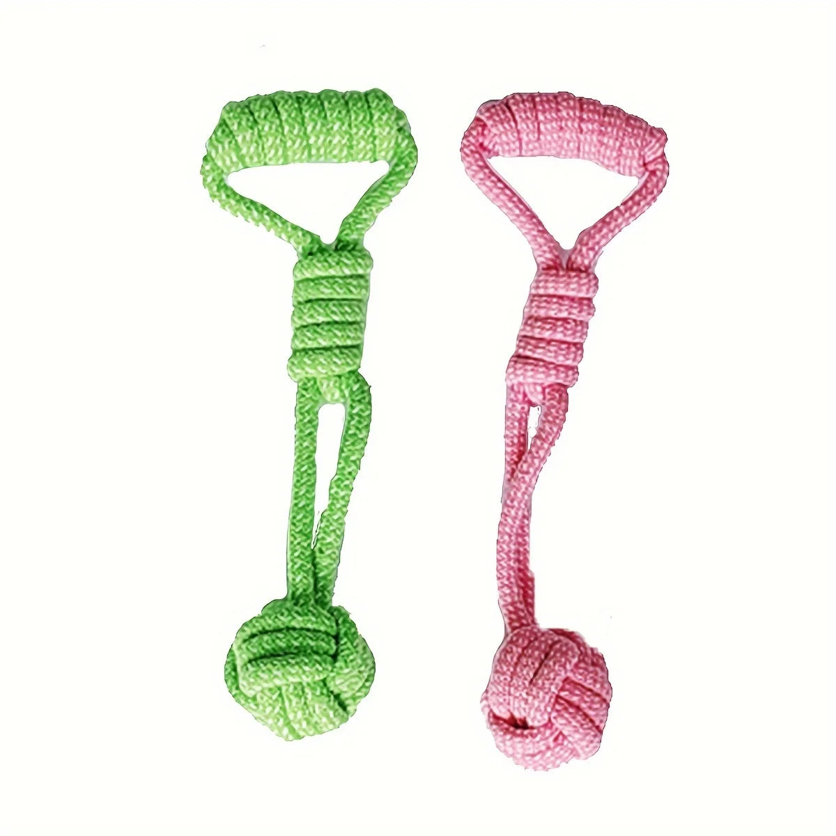 Durable Dog Rope Toy with Ball – All-Breed Chew and Tug Plaything