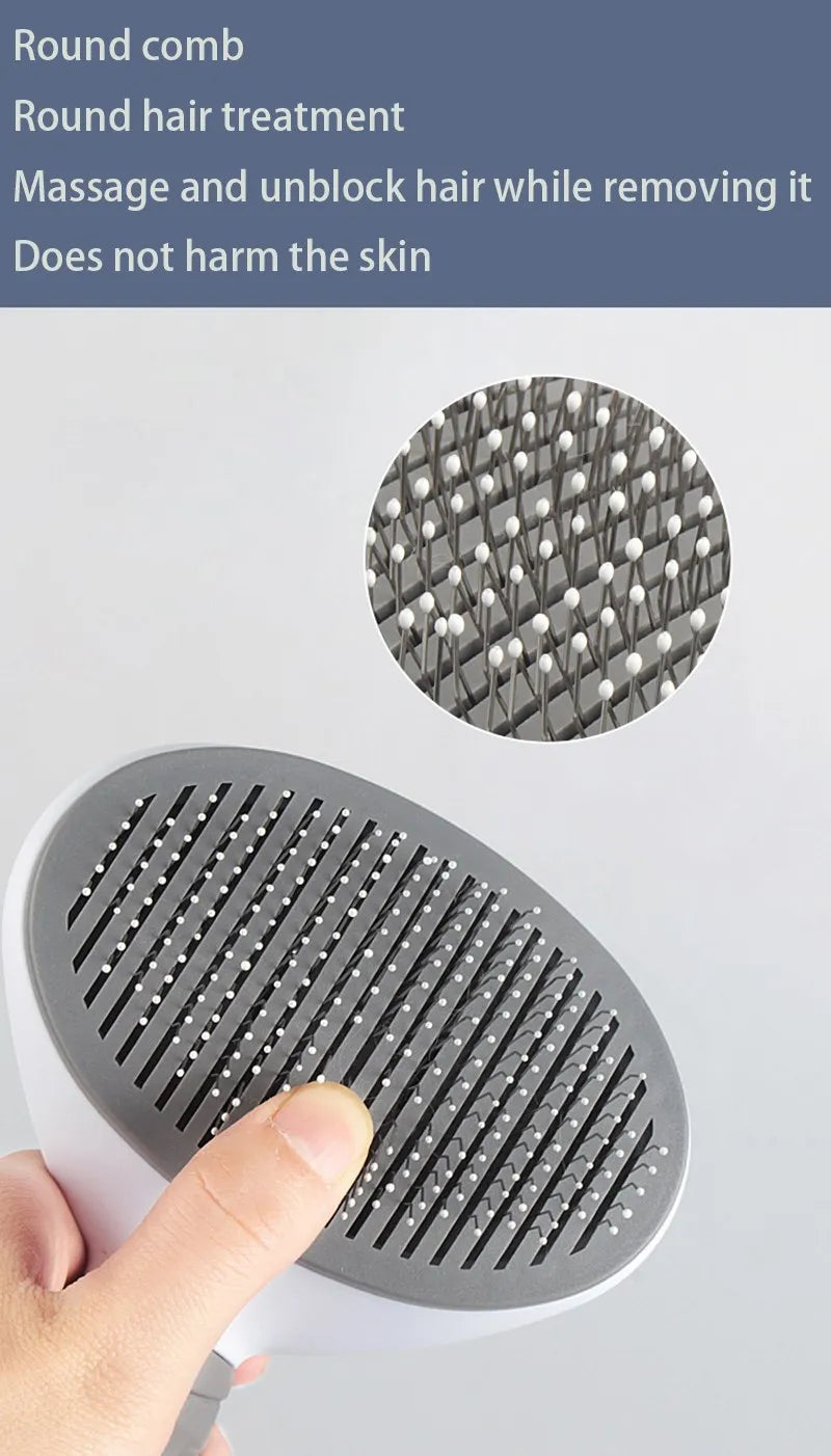 Pet Hair Brush & Comb for Dogs & Cats