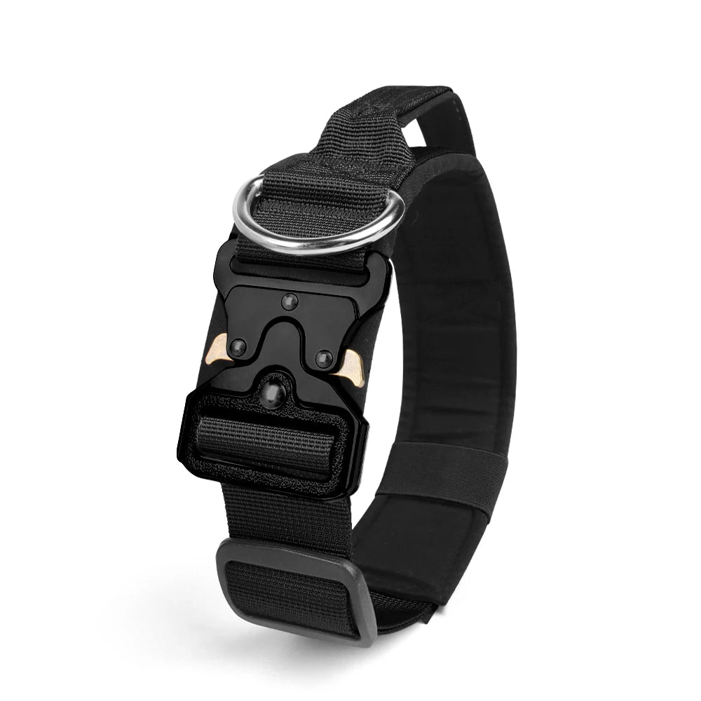 Tactical Dog Collar with Metal Buckle