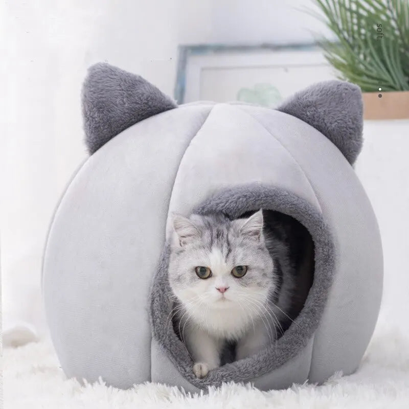 🛏️ CozyPet Tent Bed – Self-Warming Hideaway for Cats & Small Dogs