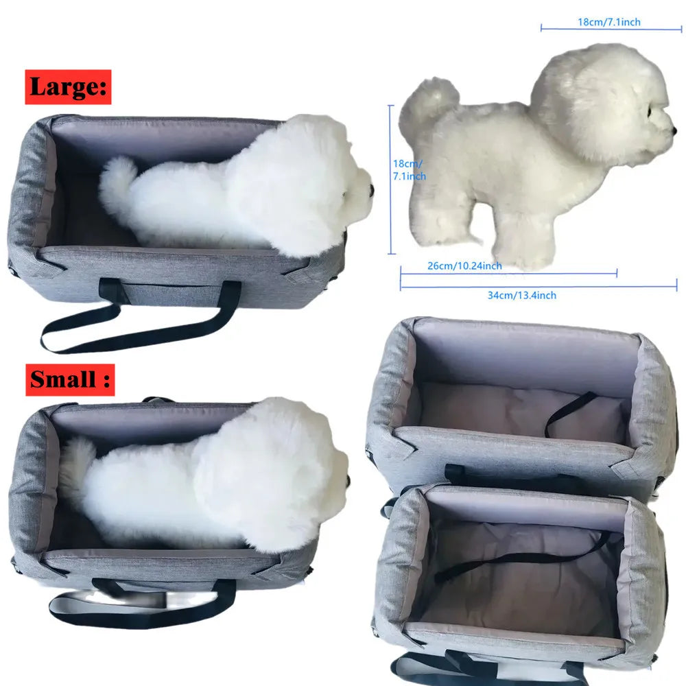 Portable Pet Car Seat Bed – Travel Safe & Comfy