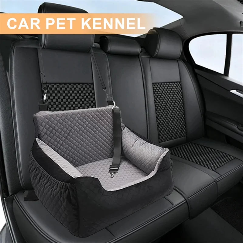 CozyPaws Dog Car Booster Seat with Storage Pocket