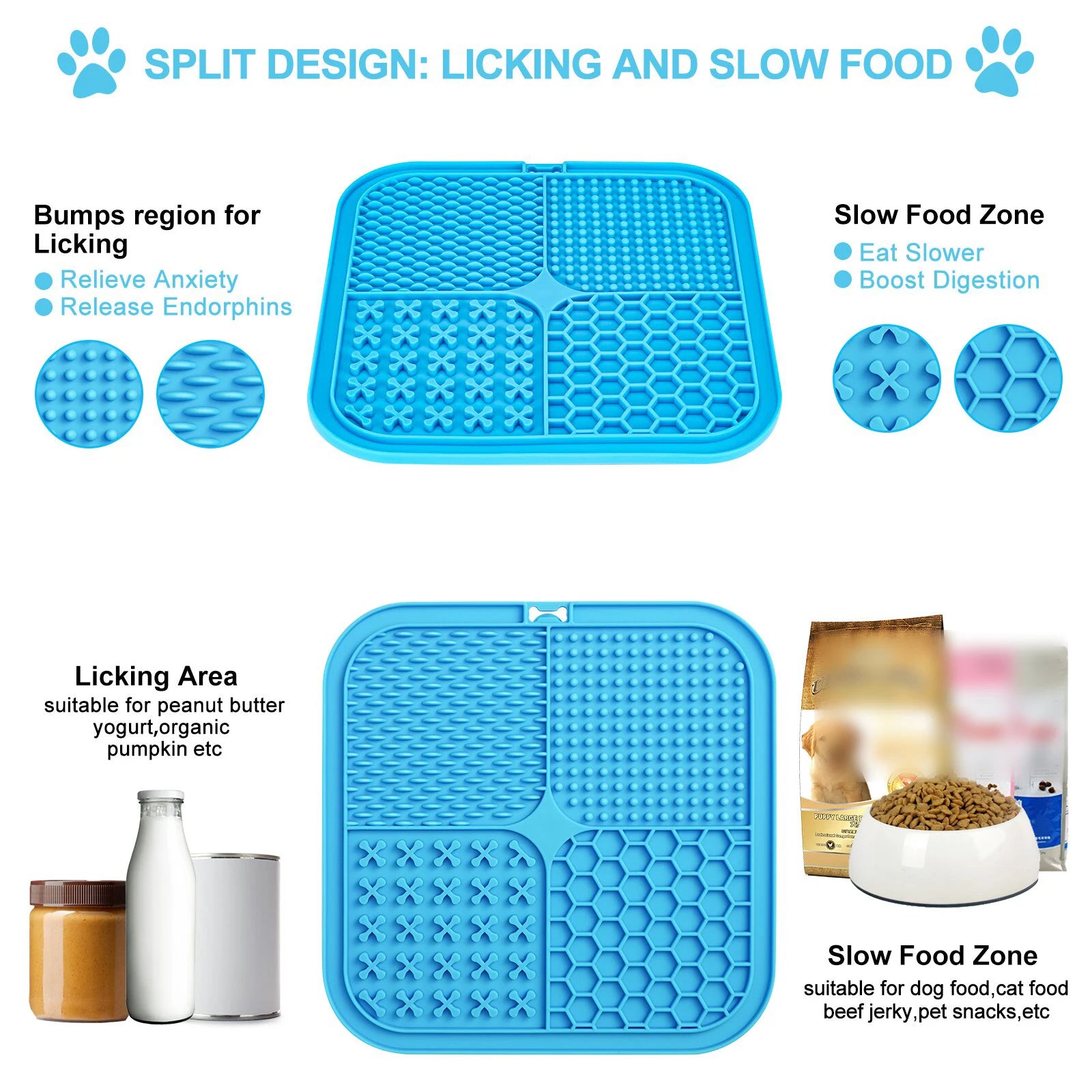CozyPaws Silicone Lick Mat for Dogs and Cats