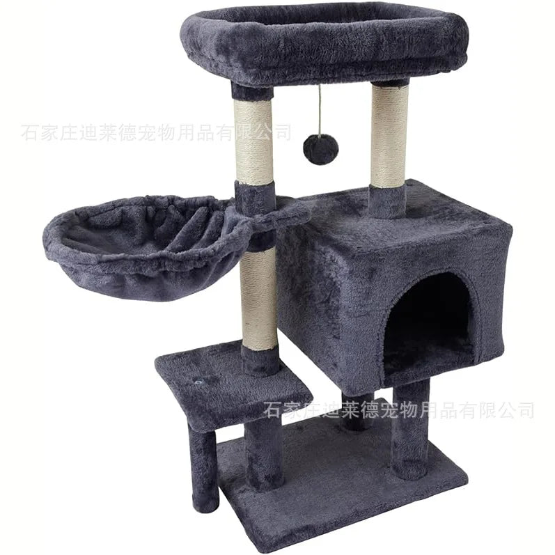 CozyPaws Large Cat Tree Tower with Scratching Posts