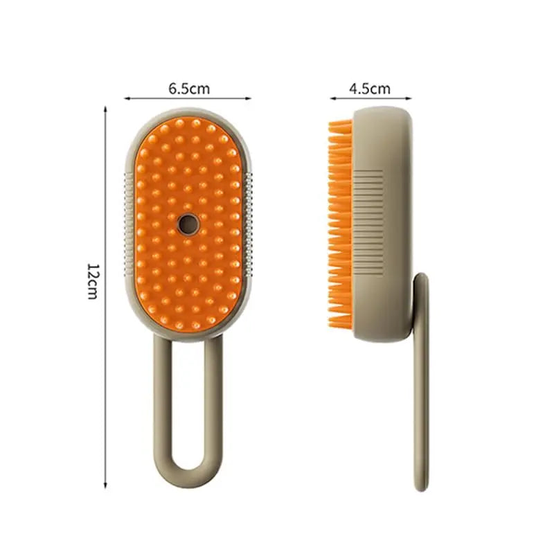 3-in-1 Steamy Pet Grooming BrushTangled and Loose Hair