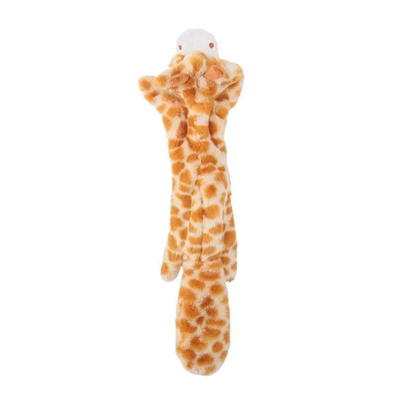 Simulated Animal No Stuffing Dog Toy with Squeakers and Crinkles