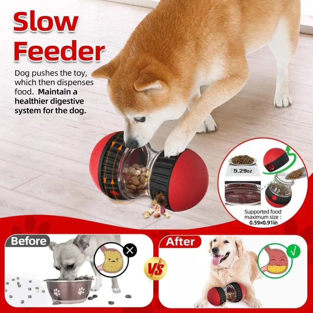 Adjustable Dog Treat Dispenser Ball