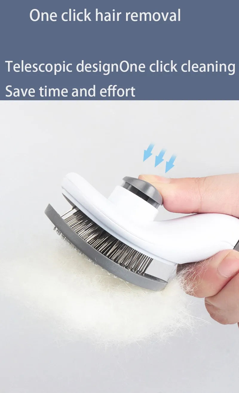 Pet Hair Brush & Comb for Dogs & Cats