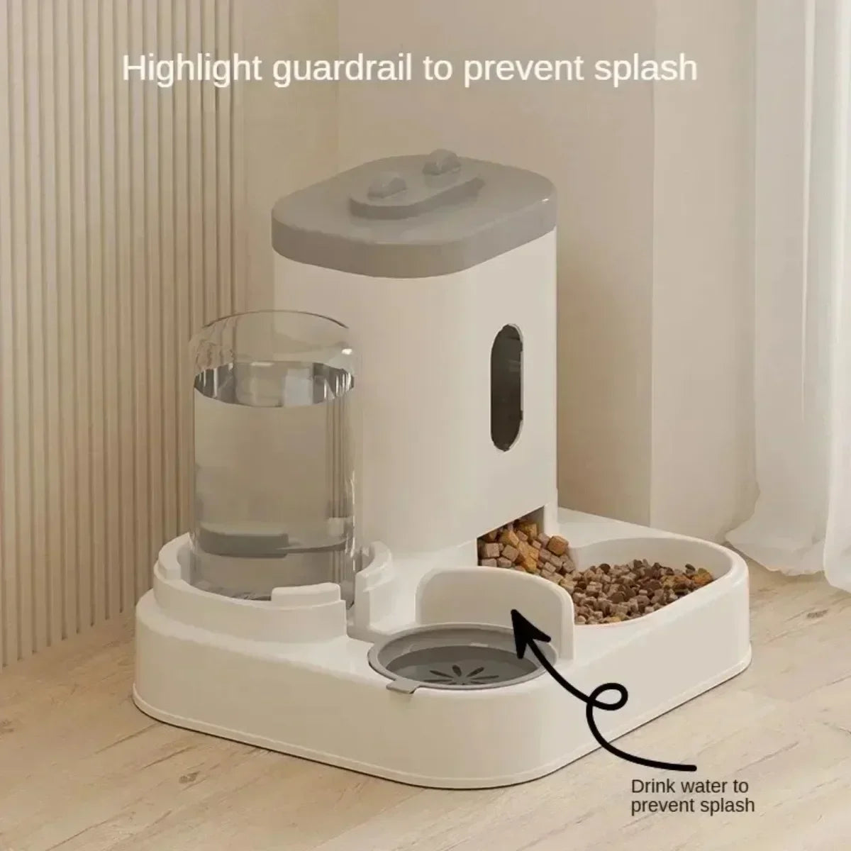2-in-1 Automatic Pet Feeder & Water Dispenser