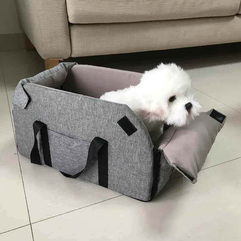 Portable Pet Car Seat Bed – Travel Safe & Comfy