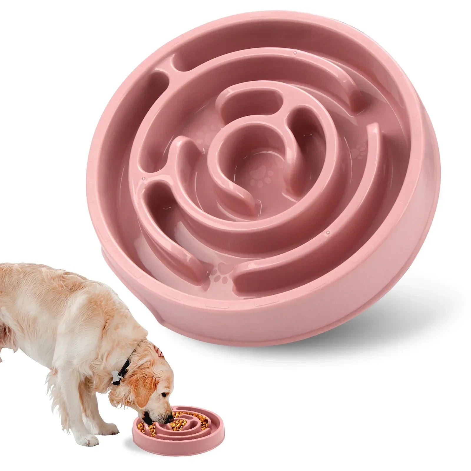 1PC Pet Cat Dog Slow Food Bowl