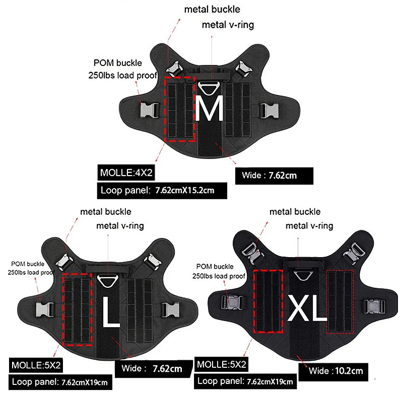 Tactical Dog Harness & Leash Set
