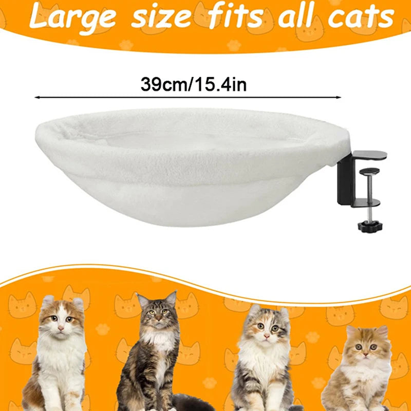 CozyPaws Desk Cat Bed with Soft Mat
