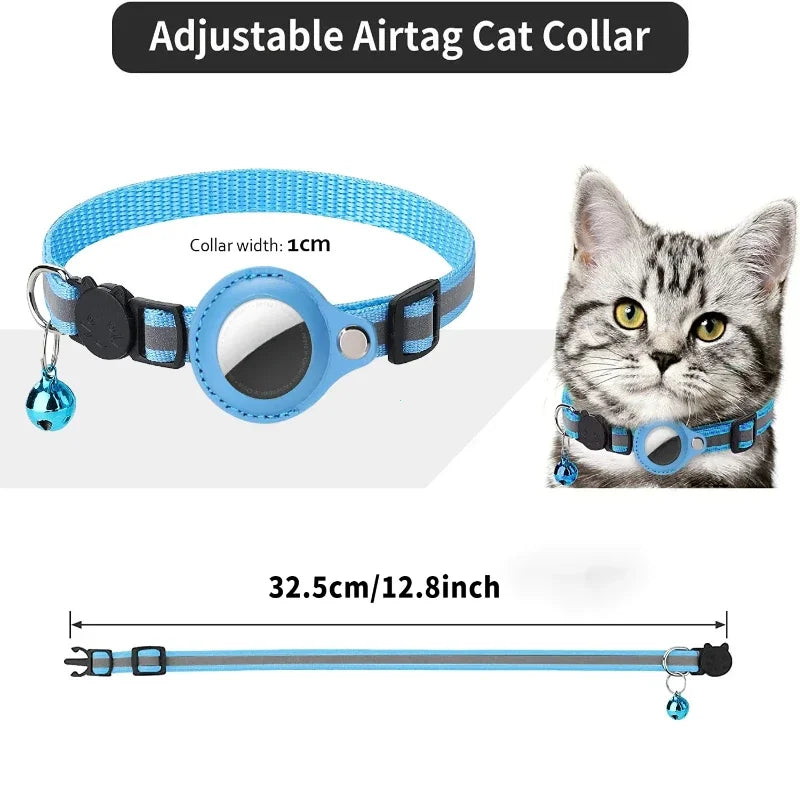 Anti-Lost AirTag Collar for Cats & Small Dogs