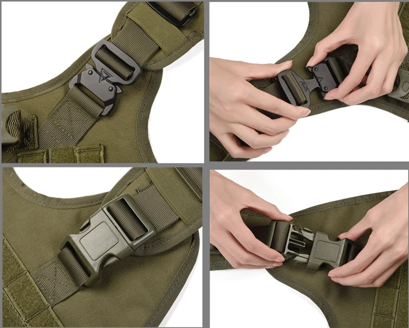 Tactical Dog Harness & Leash Set