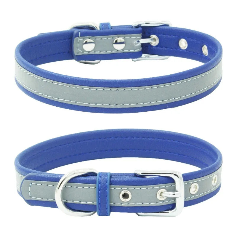 Personalized Reflective Dog Collar with ID Tag