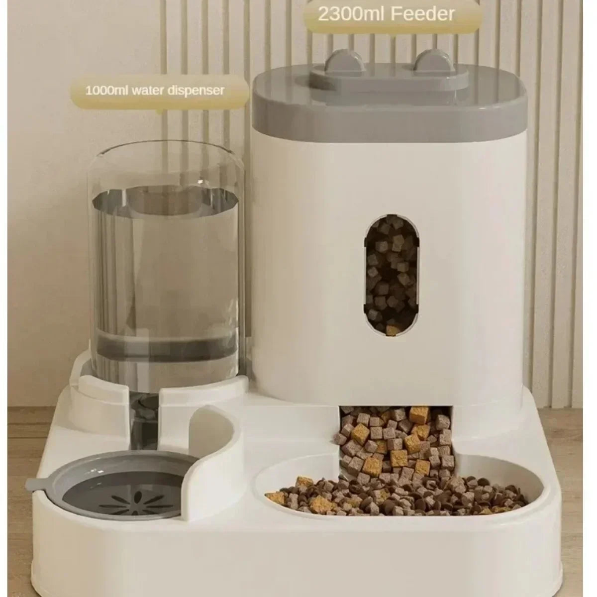 2-in-1 Automatic Pet Feeder & Water Dispenser
