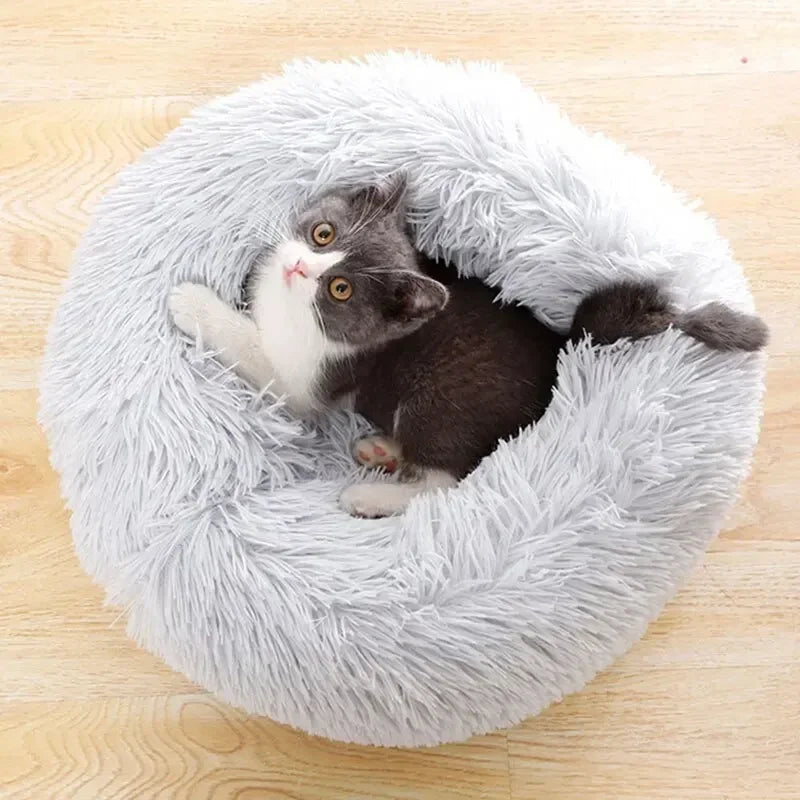 CozyNest Plush Pet Bed for Cats and Dogs