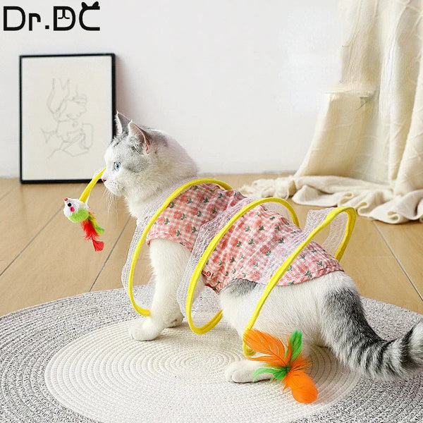 🐱 S-Type Cat Tunnel Toy